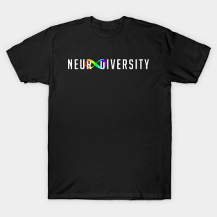 Neurodiversity Rainbow Infinity Symbol T-Shirt